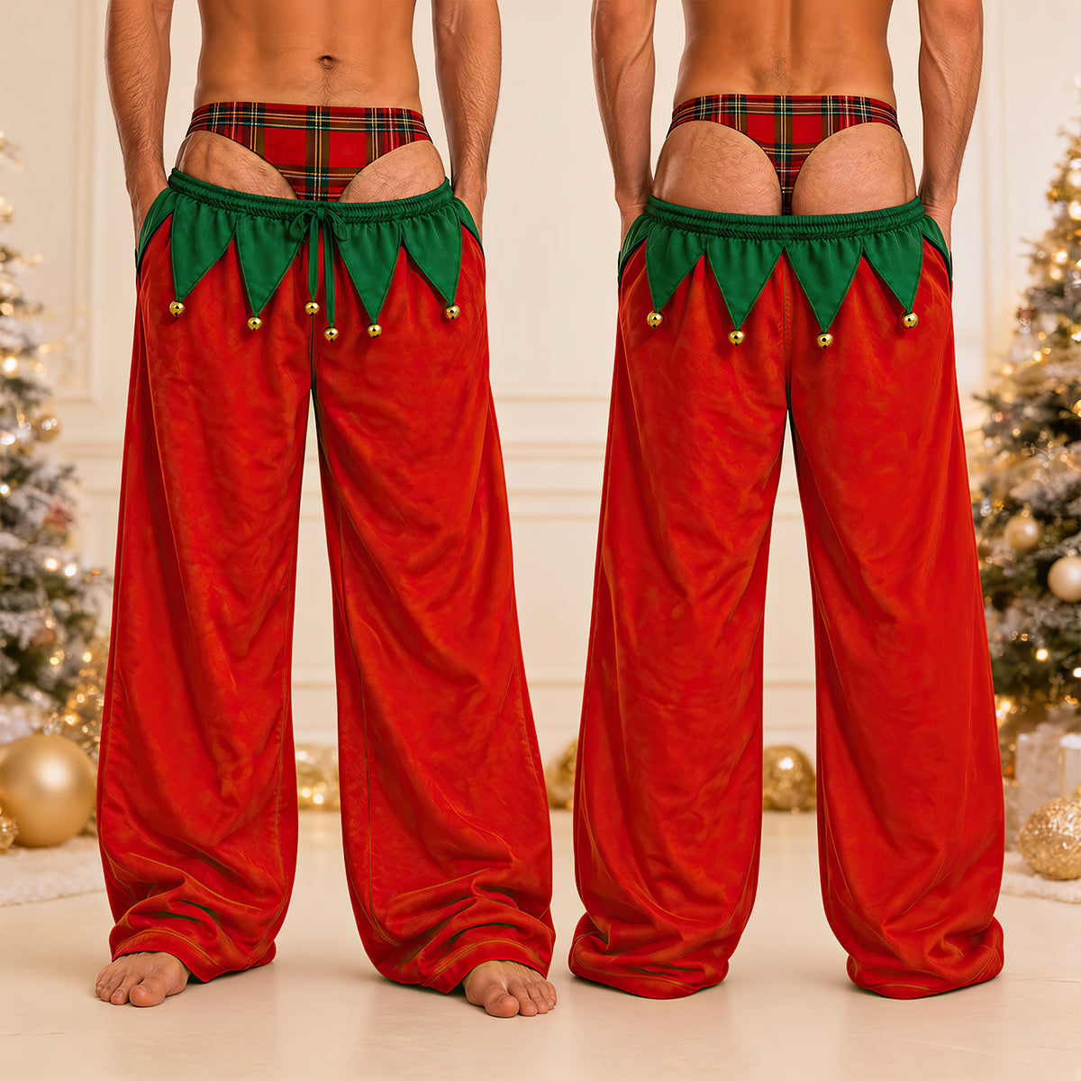 Cheeky Xmas Pajama Pants Pajama Pants - Personalized Gifts 01PADT081026-Homacus