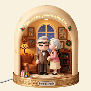 Old Couple Acrylic Light Box Personalized Christmas Gifts 04pgtn011125 You're My Greatest Adventure-Homacus