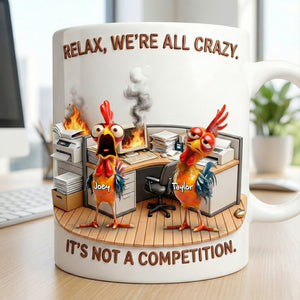 Fun Mad Rooster Office Worker Coffee Mug - Personalized Gifts For Coworker 02qhlu181225-Homacus