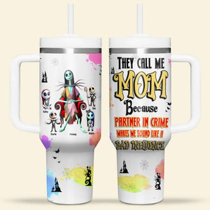 Personalized Gifts For Mom Tumbler Mother's Day Partner In Crime 03OHMH120325-Homacus