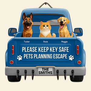 Pets Planning Escape Truck Key Hanger - Personalized Gifts For Pet Lovers 01tgqn270625-Homacus