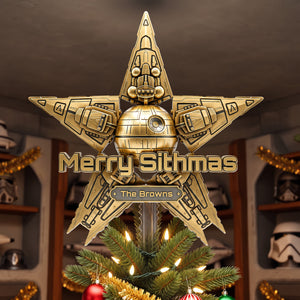 Cosmic Acrylic Christmas Tree Topper - Personalized Gifts 08HULU011026