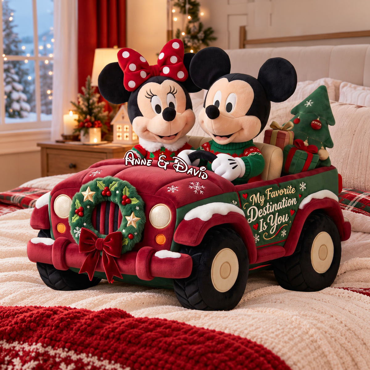 My Favorite Destination Is You Christmas Pillow - Personalized Gifts For Couple 05ttlu290926-Homacus