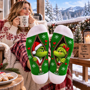 Sweet Mischief Matching Socks - Personalized Christmas Gifts For Couple 04naqn170926-Homacus