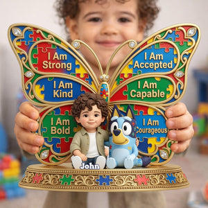 Autism Kid Acrylic Plaque Custom Photo - Personalized Gifts For Autism Awareness 02nalu170326-Homacus