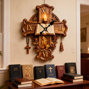 Faith Prayer Acrylic Clock – Gifts For Christians 01palu251225-Homacus