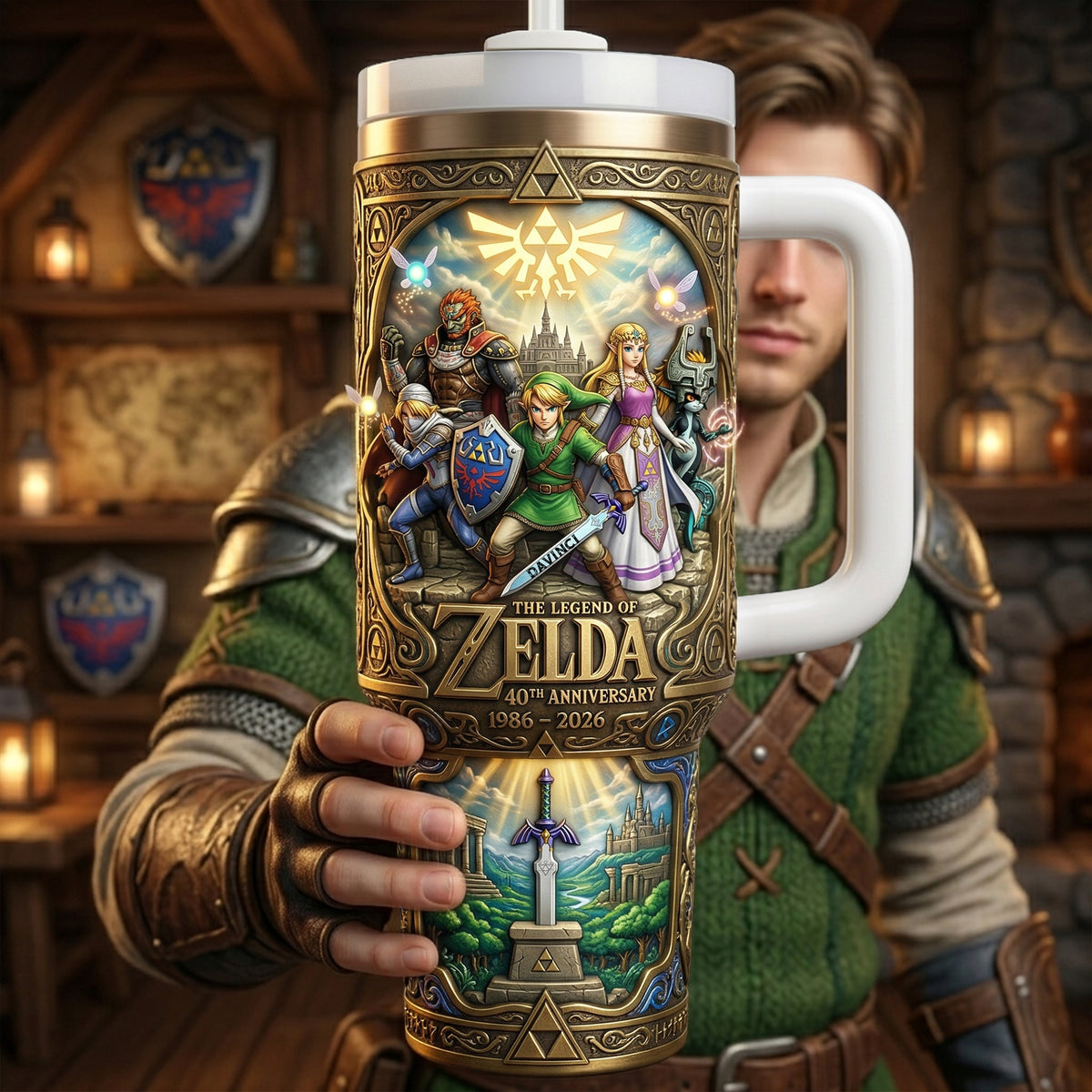 Legendary Adventure 40th Anniversary Tumbler With Handle - Personalized Gifts 02nalu060426-Homacus