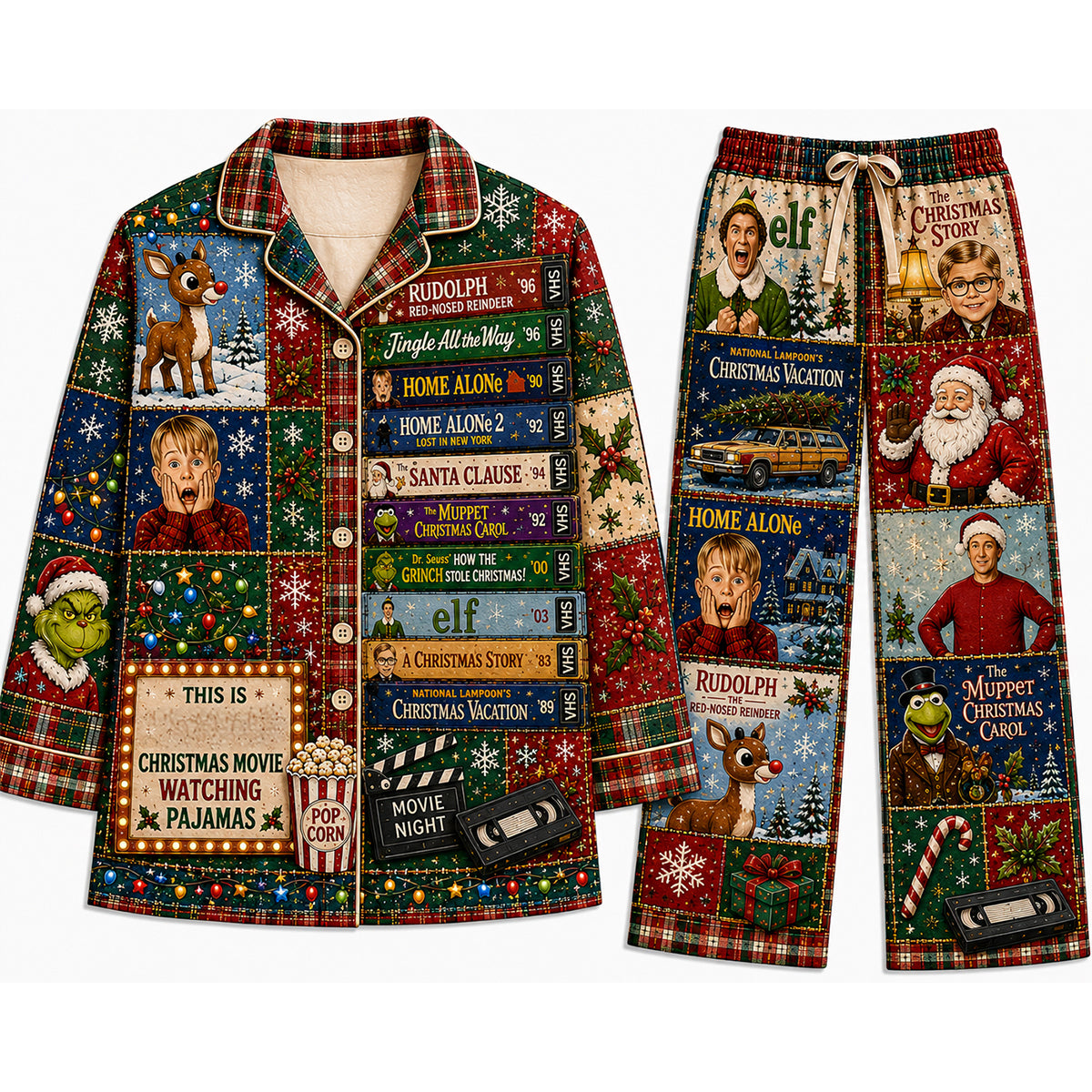 Holiday Cheer Family Pajama Set - Personalized Gift For Christmas 04NATN070926