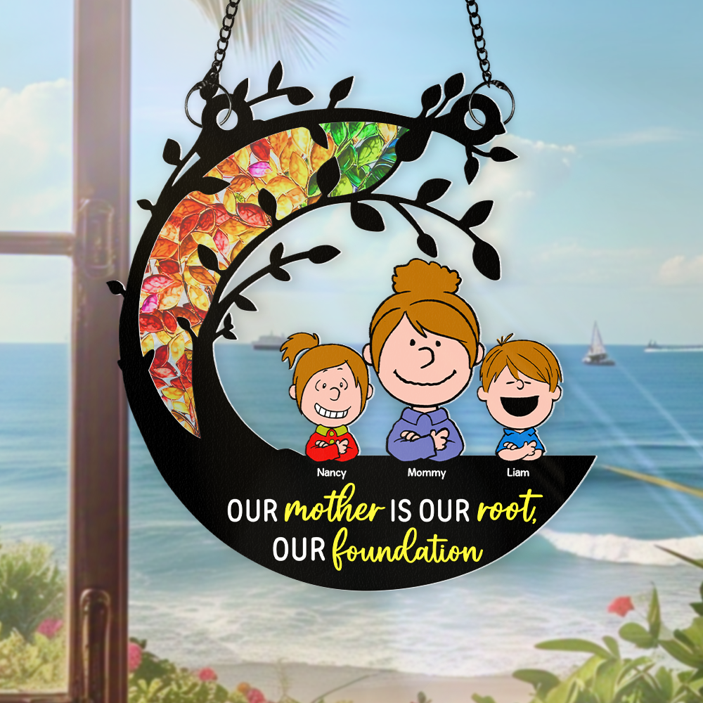 Personalized Gifts For Mom Window Hanging Suncatcher Ornament 01kapu150225-Homacus