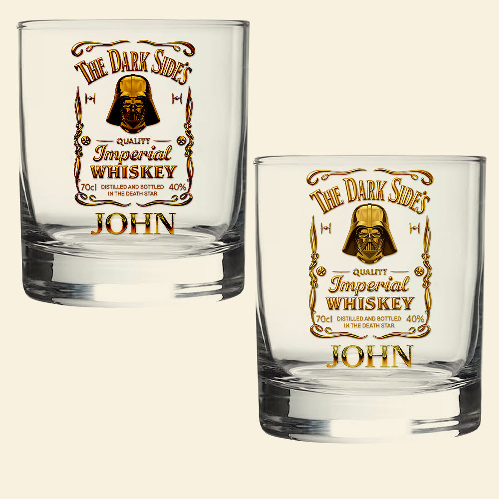 Dark Side Whiskey Glass - Personalized Gifts For Galaxy Lovers 01hyta190825-Homacus
