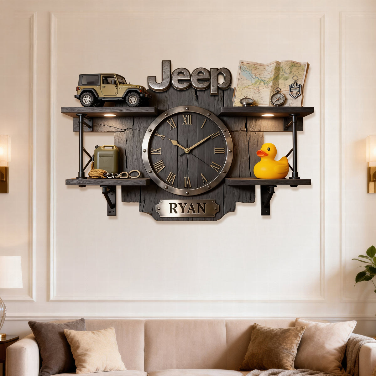 Adventure Off-Road Car Wall Clock - Personalized Gifts For Off-road Lovers 04toqn261225