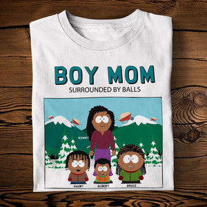 Mom Of Boys Shirt - Personalized Gifts For Mother 04QHLU030425HG-Homacus