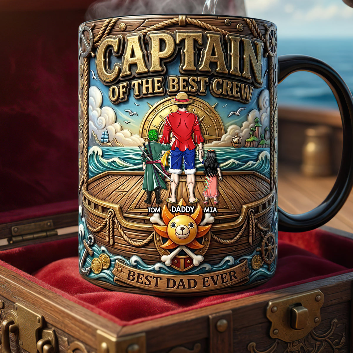 Captian Of The Best Crew Magic Coffee Mug - Personalized Gifts For Dad 02TODT120526-Homacus