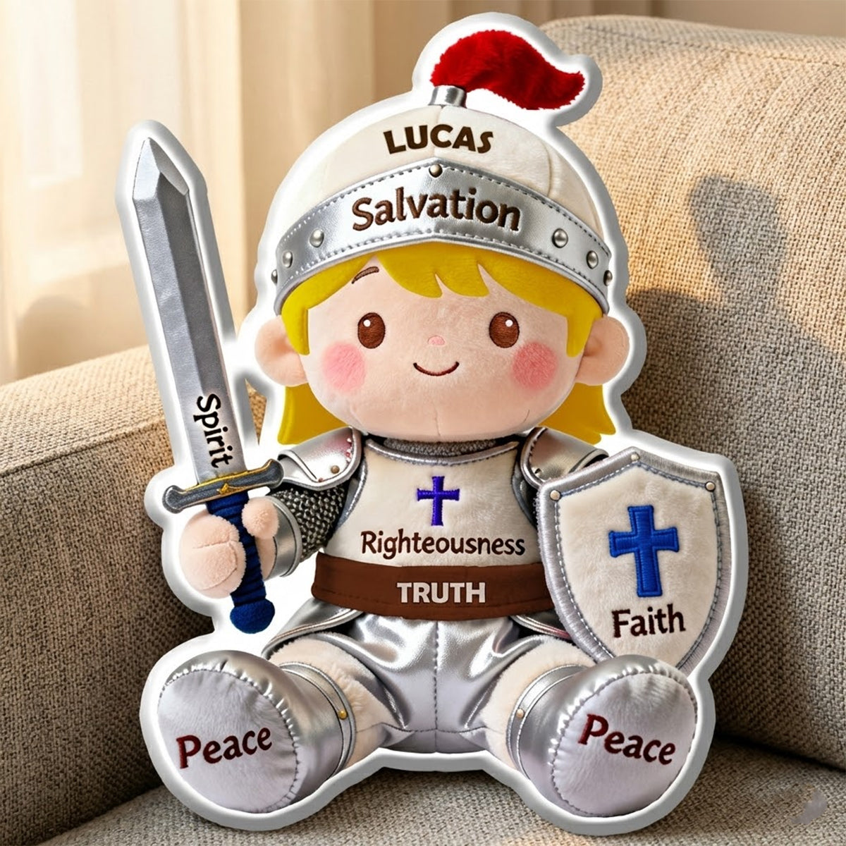 Personalized Gifts For Christian Knights Shaped Pillow 01natn311225-Homacus