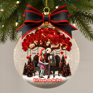 Couple Forever Christmas Ornament, Personalized Gifts For Couple 04PAQN220925-Homacus