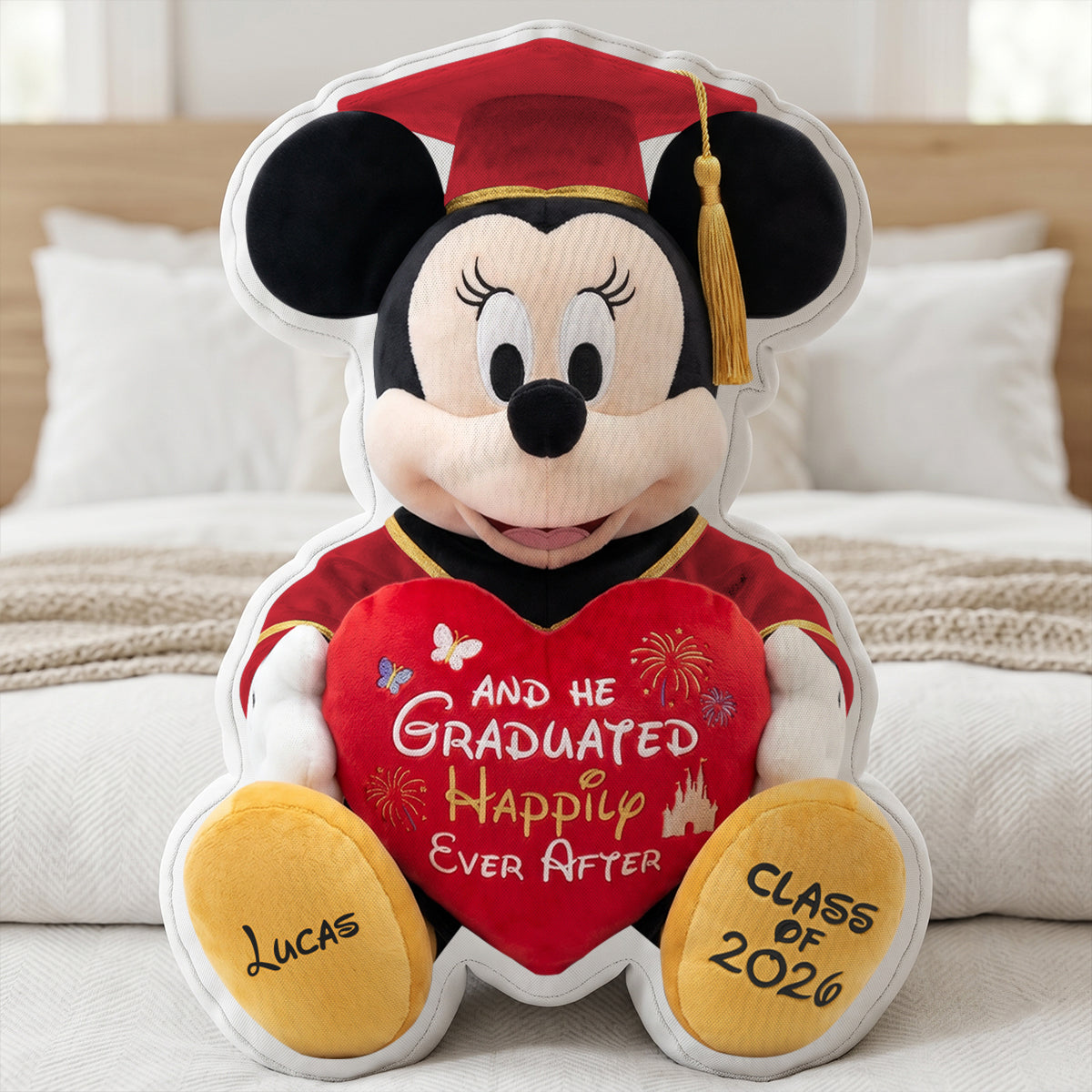 Cute Mouse Graduation Pillow - Personalized Gifts For Graduates 03natn130526-Homacus