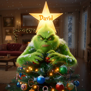 Funny Gifts Christmas Tree Topper Personalized Gifts 06TGLU211125-Homacus