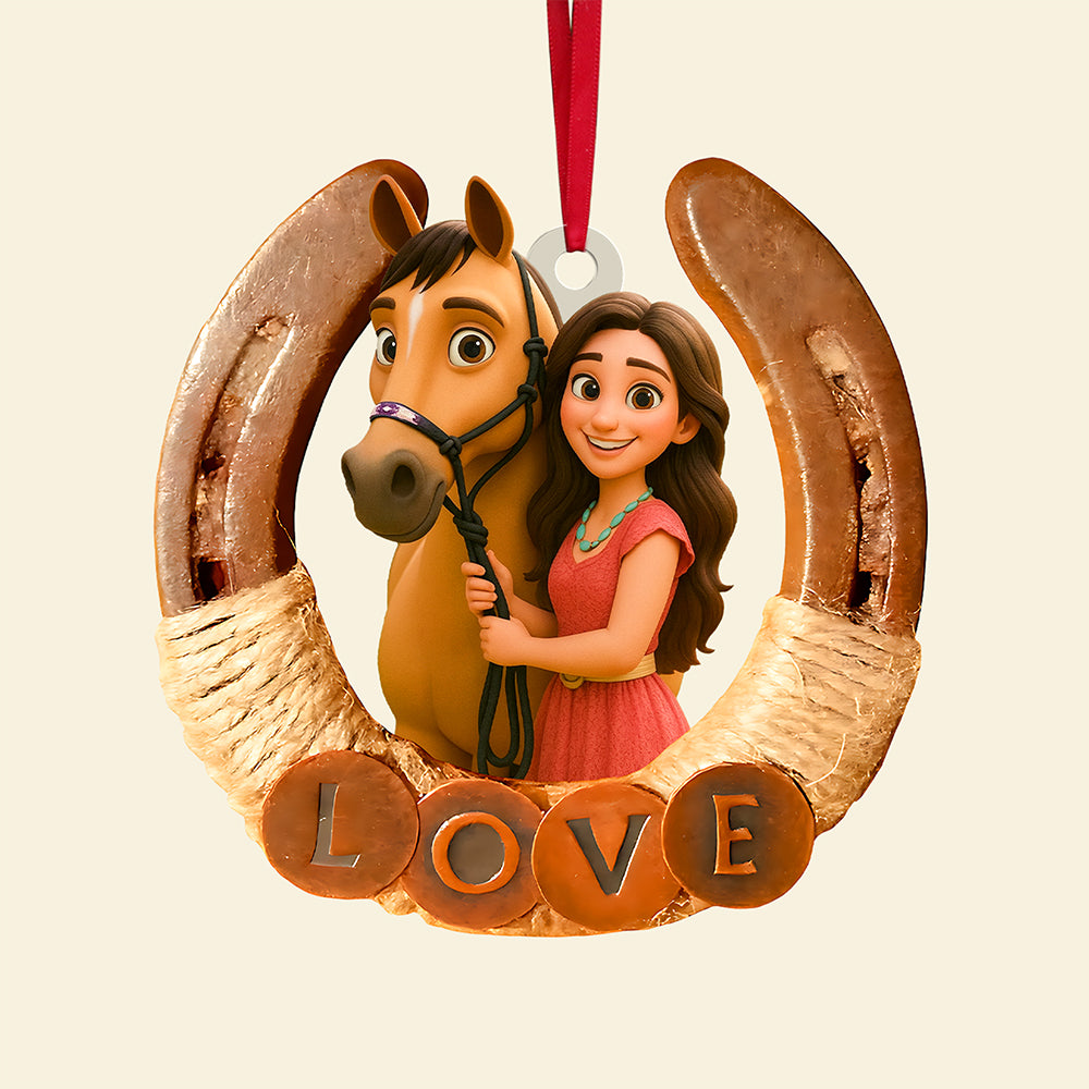 Horse Lover Ornament - Custom Photo Gifts For Horse Lovers 01pgta290825-Homacus