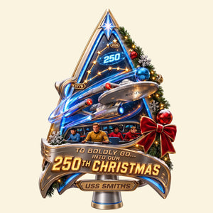 Precious Journey 250th Christmas Tree Topper - Personalized Christmas Gifts 01hatn250826-Homacus