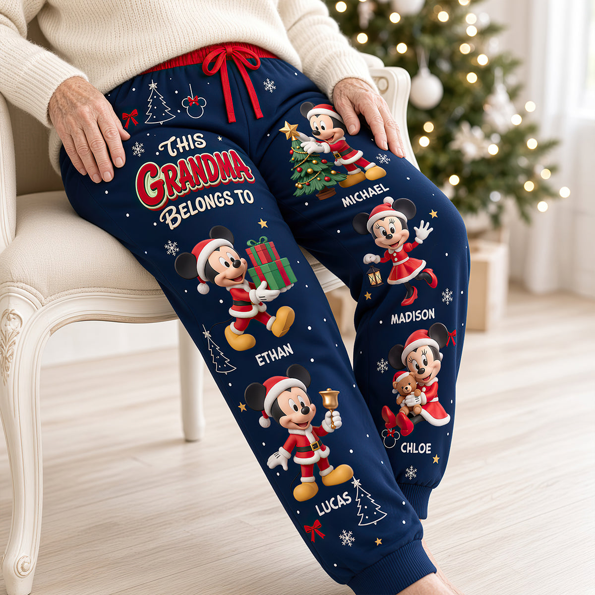 Lovely Christmas Sweatpants - Personalized Christmas Gifts For Grandma 05tydt011026