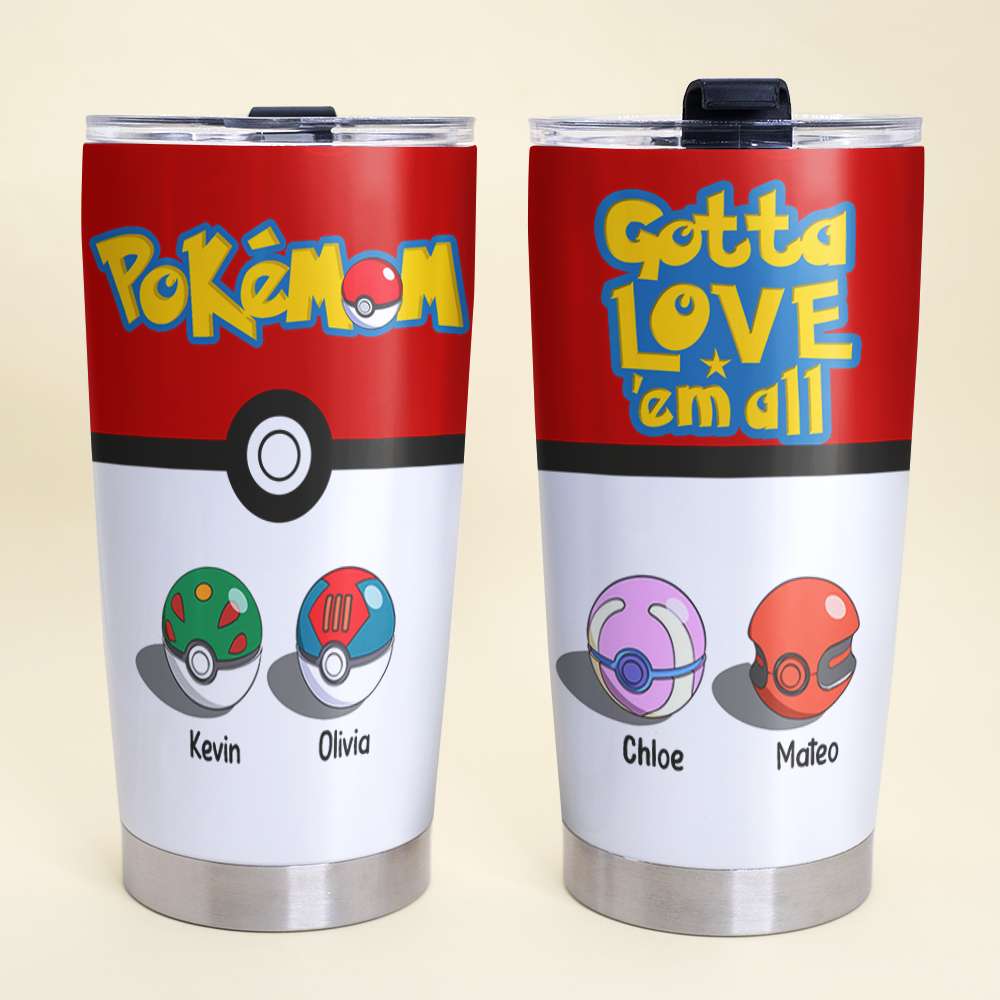 Personalized Gifts For Mom Tumbler Mom Power Balls 03OHDT180325-Homacus