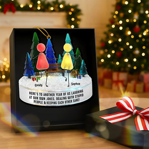 Sea Glass Friendship Ornament – Personalized Christmas Gifts For Besties 05naqn281025-Homacus