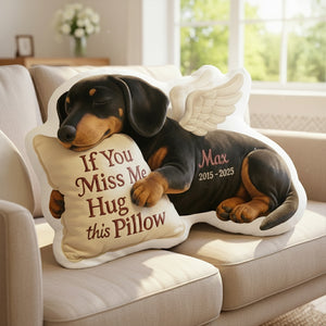 Dog Memorial Custom Shaped Pillow - Custom Photo Gifts For Dog Lover 04TGLU081125-Homacus