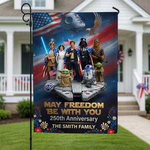 250th Anniversary Garden Flag - Personalized Gifts For Patriotics Garden Flag 01TYQN110626-Homacus