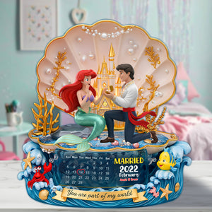 Marriage Proposal On The Beach Acrylic Plaque - Personalized Gifts For Couple 07OHLU200625-Homacus