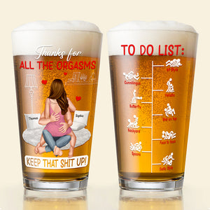 Naughty Couple Beer Glass - Personalized Gifts For Couple 01ohqn120525hh-Homacus