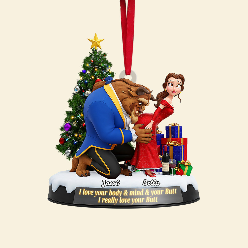 Naughty Couple Ornament - Personalized Gifts For Couple 03ohta090925-Homacus