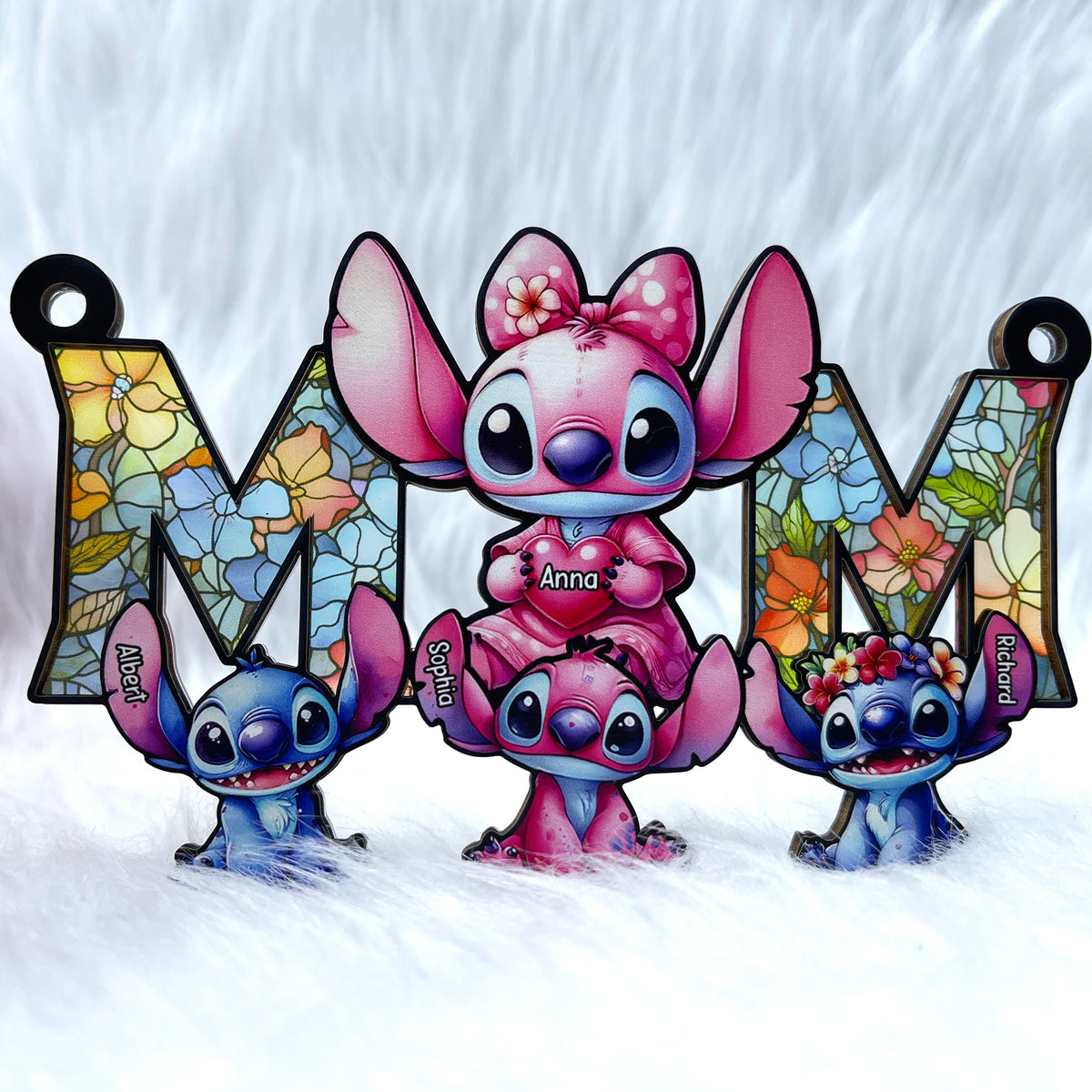 Personalized Gifts For Mom Window Hanging Suncatcher Ornament 02ohqn280225-Homacus