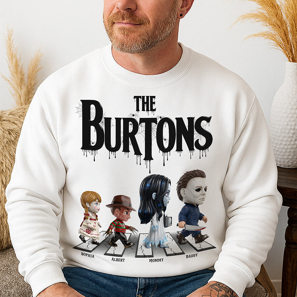 Creepy Family Shirt - Personalized Halloween Gifts For Family 01ohqn140825-Homacus