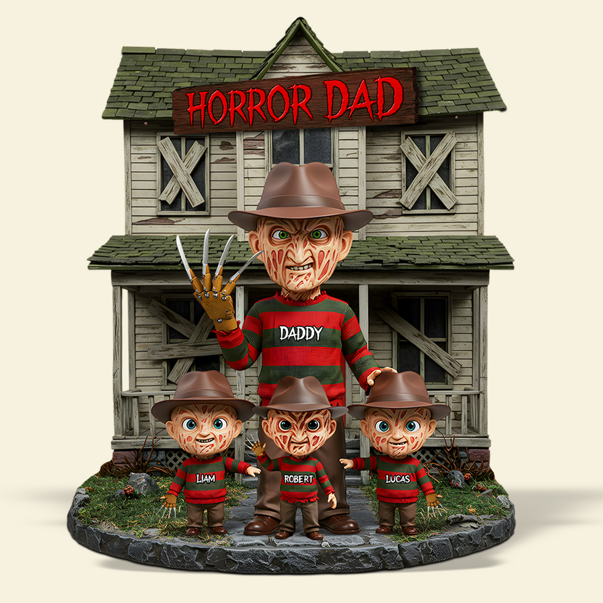 Horror Dad Plaque - Personalized Gifts For Dad 02qhpu050525-Homacus