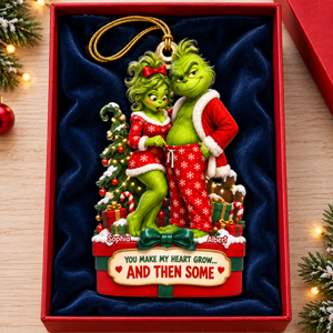 Funny Couple Ornament - Personalized Gifts For Couple Christmas Ornament 10TOQN231026-Homacus