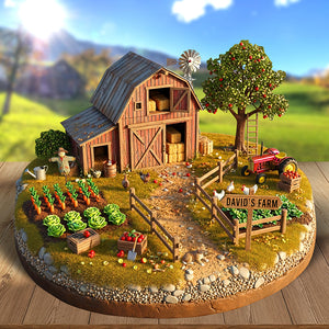 Farmhouse Acrylic Plaque - Personalized Gifts For Farmers 04TOQN240625-Homacus