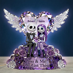 Skeleton Couple Acrylic Light Box - Personalized Gifts For Couple 04toqn311225-Homacus