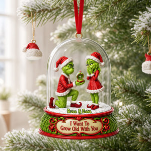 Forever Love Christmas Acrylic Ornament - Personalized Christmas Gift For Couples 05ohlu190826