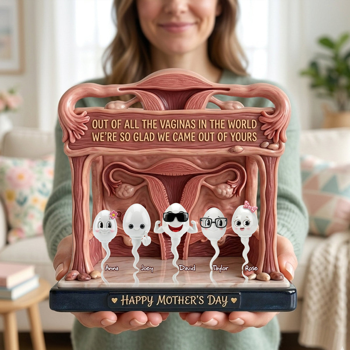 Funny Rude Mom Acrylic Plaque - Personalized Gift For Mom 05OHLU010426-Homacus