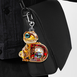Dino Alphabet Letter Keychain- Personalized Gifts For Fans 01tgpu120625-Homacus