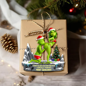Playful Green Couples Ornament - Personalized Gift For Couples 03OHLU191125-Homacus