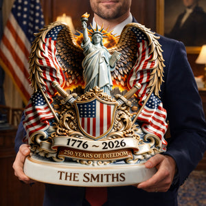 America 250th Anniversary Goddess Of Freedom Acrylic Plaque - Personalized Gifts 03tylu040326