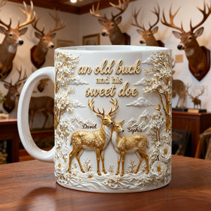 Precious Deer & Doe Couple Coffee Mug, Personalized Gifts For Couple 05qhlu210126-Homacus