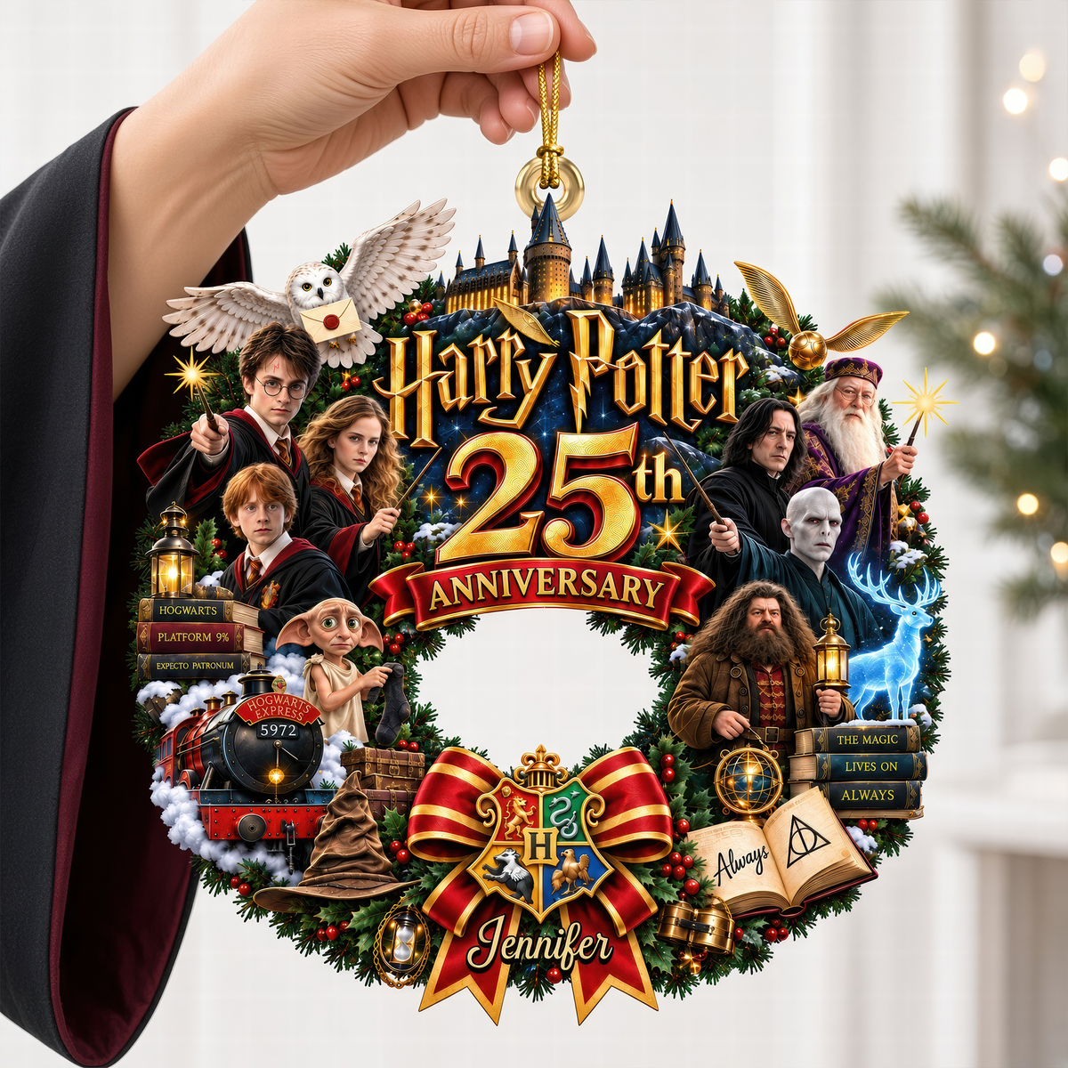 25th Anniversary Fantasy Christmas Ornament - Personalized Gifts For Fantasy Lovers 07ohqn091026-Homacus