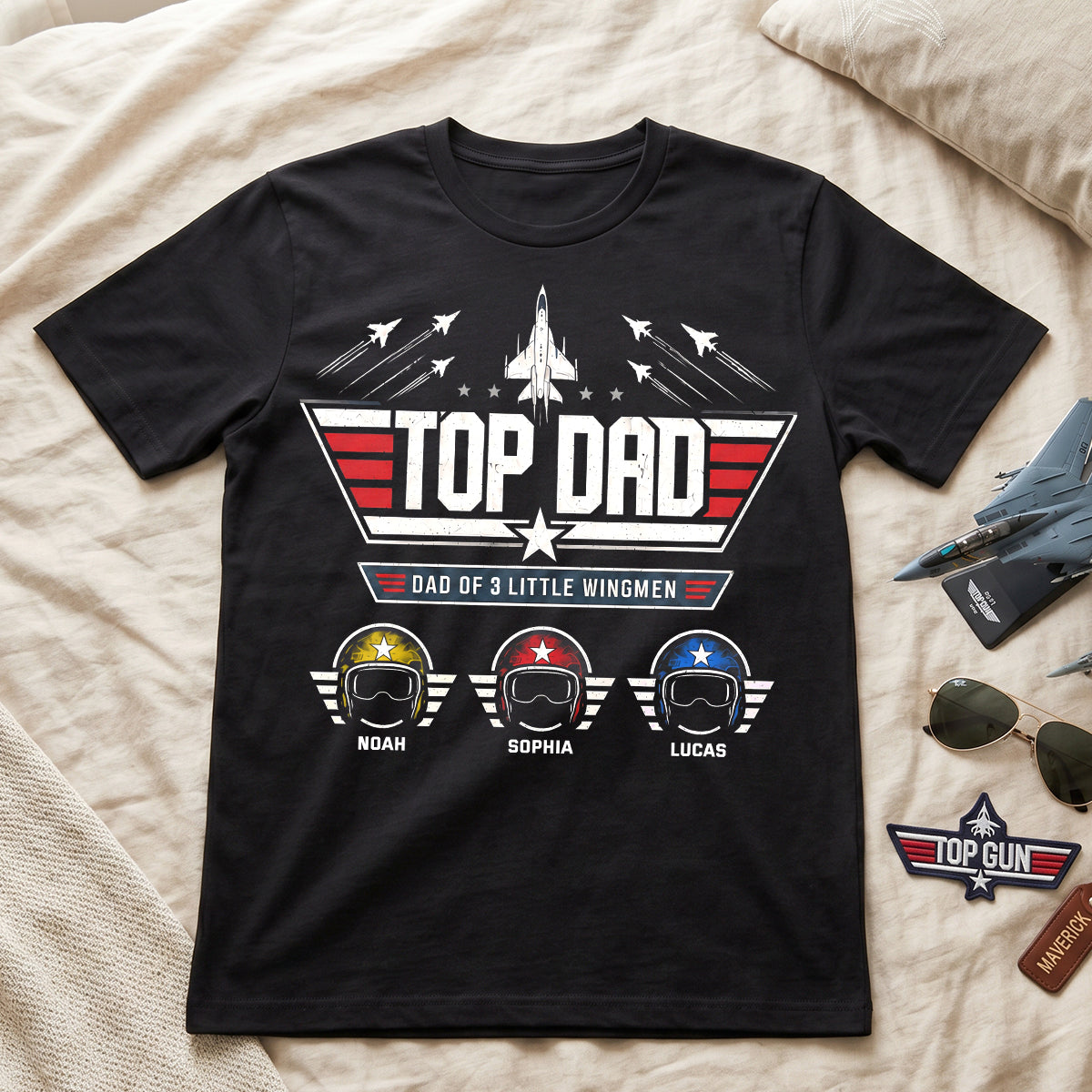 Dad And His Little Pilots Shirt - Personalized Gifts For Dad 01TYTN160526-Homacus