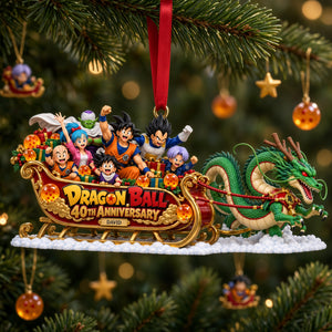 Warriors And Magical Creature Pulling A Christmas Sleigh Acrylic Ornament - Personalized Christmas Gifts 08ohlu091026-Homacus