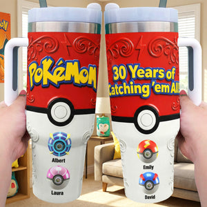 Family Catching 40oz Tumbler - Personalized Gifts For Family Members 01ohqn270226-Homacus