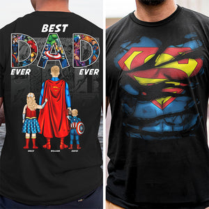 Personalized Gifts For Dad Shirt Best Dad Ever 032acqn140325pa-Homacus