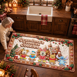 Grandma's Favorite Cookies Runner Rug - Personalized Christmas Gifts 01nalu280926-Homacus