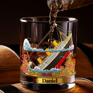Legendary Ocean Voyage Whiskey Glass - Personalized Gifts For Boat Lovers 01HYLU140825-Homacus